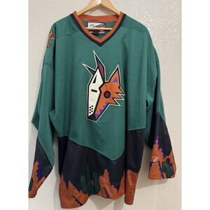 Arizona Coyotes Jersey Mens Green Desert Pro Player Picasso Pheonix NHL Size XXL